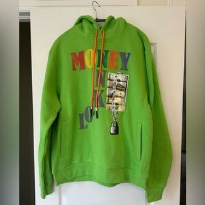 NWT Create 2mrw Money Lock Mens Hoodie